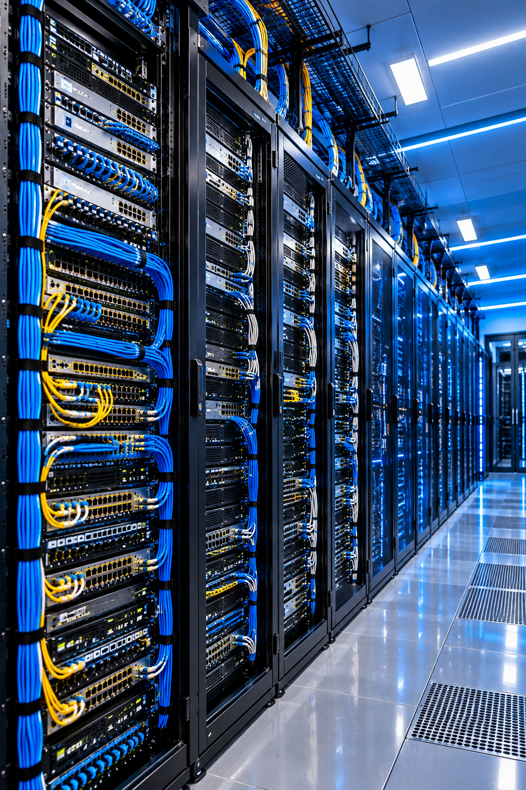 Rack profesional de comunicaciones y servidores de Mañotel