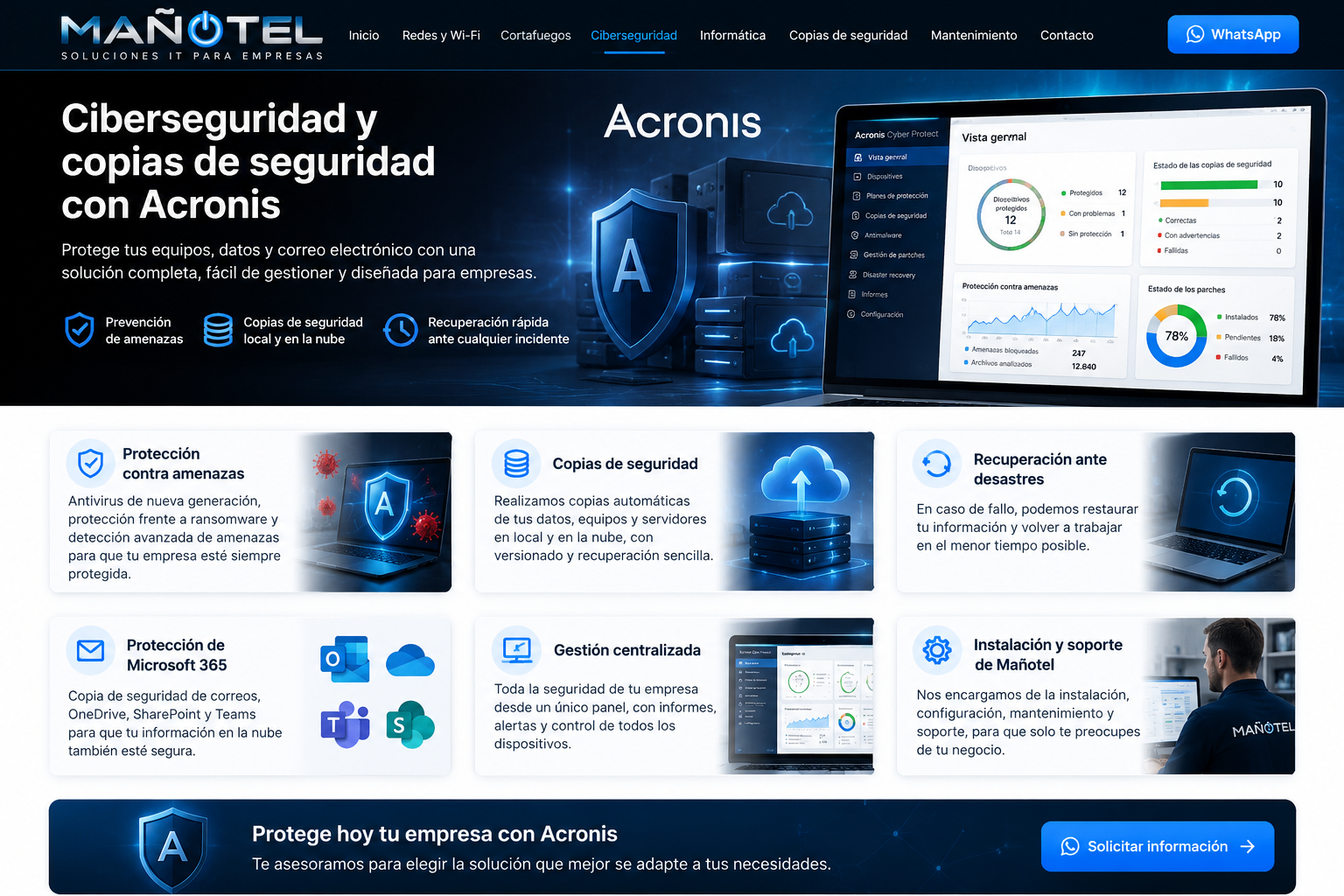 Ciberseguridad y copias de seguridad con Acronis